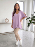 Bluzka Plus Size Wiązane rękawy kod 1001